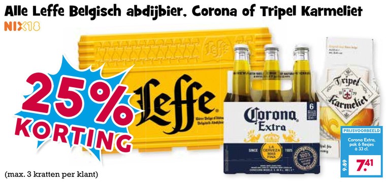 Leffe   blikje bier, speciaalbier folder aanbieding bij  Boons Markt - details