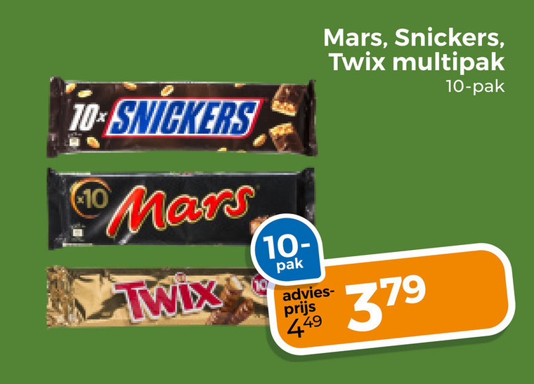 Snickers   chocoladereep folder aanbieding bij  Trekpleister - details