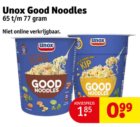 Unox   noodles folder aanbieding bij  Kruidvat - details