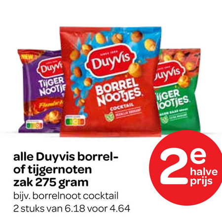 Duyvis   borrelnootjes folder aanbieding bij  Spar - details