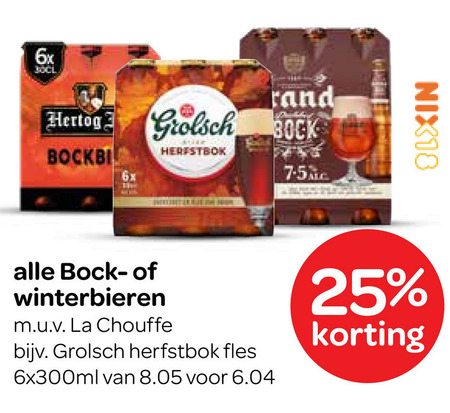 Grolsch   speciaalbier, bokbier folder aanbieding bij  Spar - details