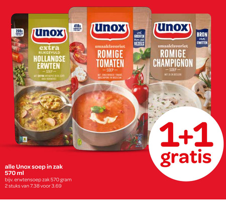 Unox   soep folder aanbieding bij  Spar - details