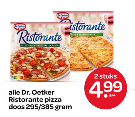 Dr Oetker   diepvriespizza folder aanbieding bij  Spar - details