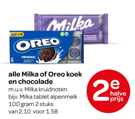 Milka   biscuits folder aanbieding bij  Spar - details