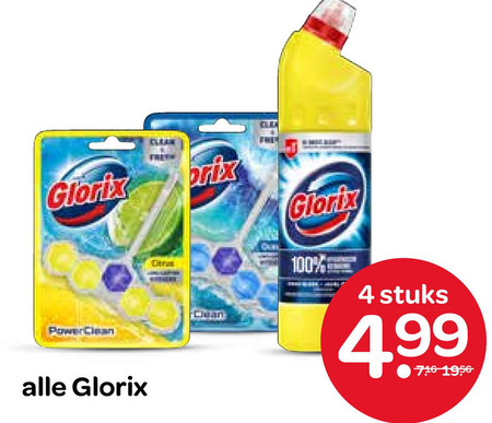 Glorix   toiletblok, bleekmiddel folder aanbieding bij  Spar - details