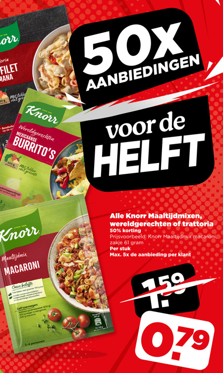 Knorr   maaltijdmix folder aanbieding bij  Plus - details