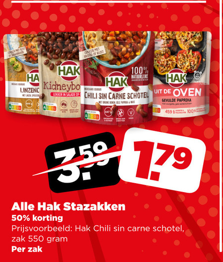 Hak   bonen folder aanbieding bij  Plus - details