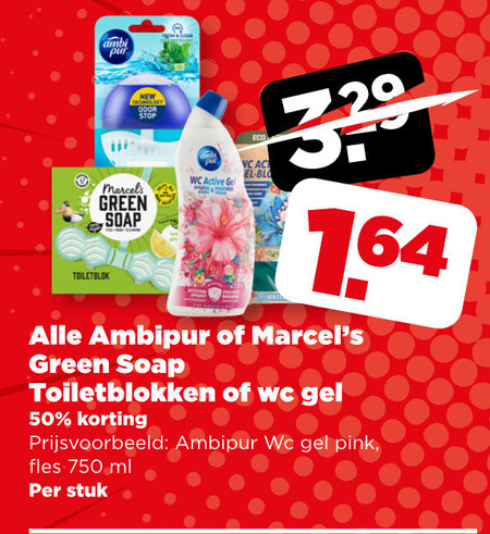 Ambi Pur   toiletblok folder aanbieding bij  Plus - details