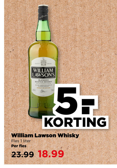 William Lawsons   whisky folder aanbieding bij  Plus - details