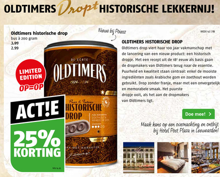 Oldtimers   drop folder aanbieding bij  Poiesz - details