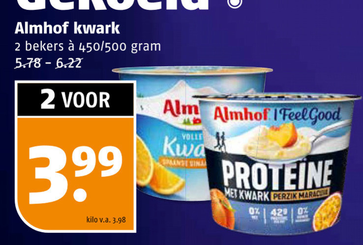 Almhof   kwark folder aanbieding bij  Poiesz - details