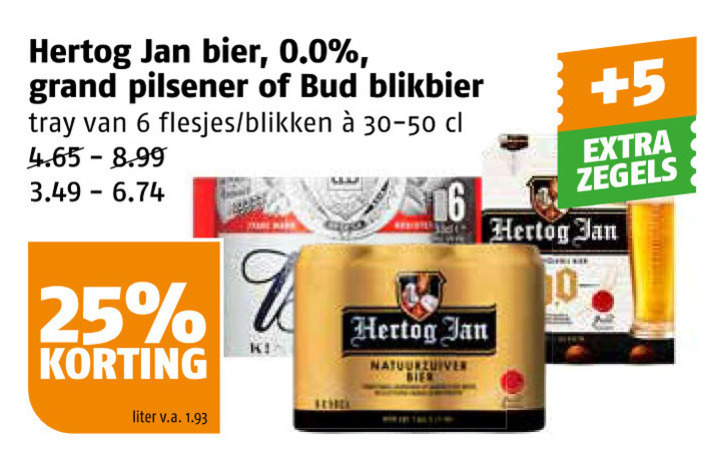 Hertog Jan   blikje bier, speciaalbier folder aanbieding bij  Poiesz - details