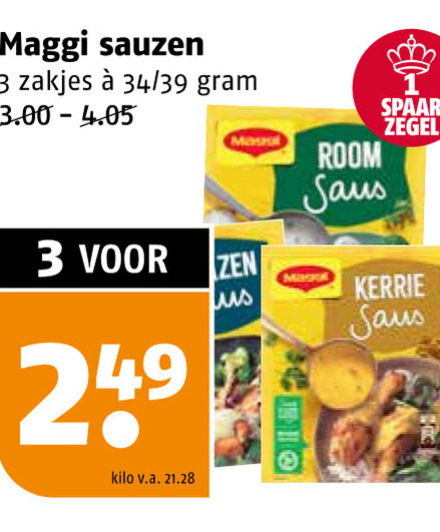 Maggi   saus folder aanbieding bij  Poiesz - details