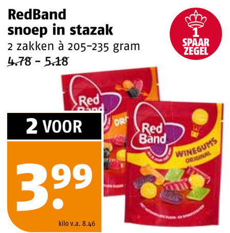 Red Band   snoep folder aanbieding bij  Poiesz - details