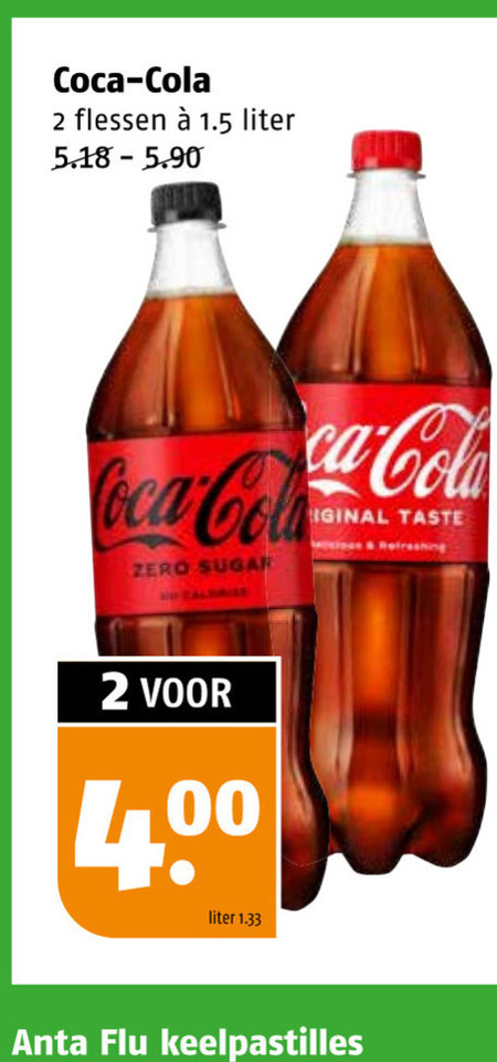 Coca-Cola   cola folder aanbieding bij  Poiesz - details