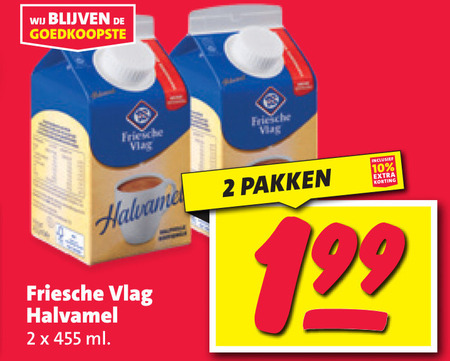 Friesche Vlag   koffiemelk folder aanbieding bij  Nettorama - details