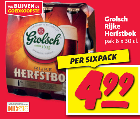 Grolsch   bokbier folder aanbieding bij  Nettorama - details