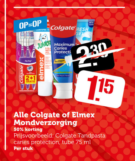 Elmex   tandpasta, tandenborstel folder aanbieding bij  Coop - details