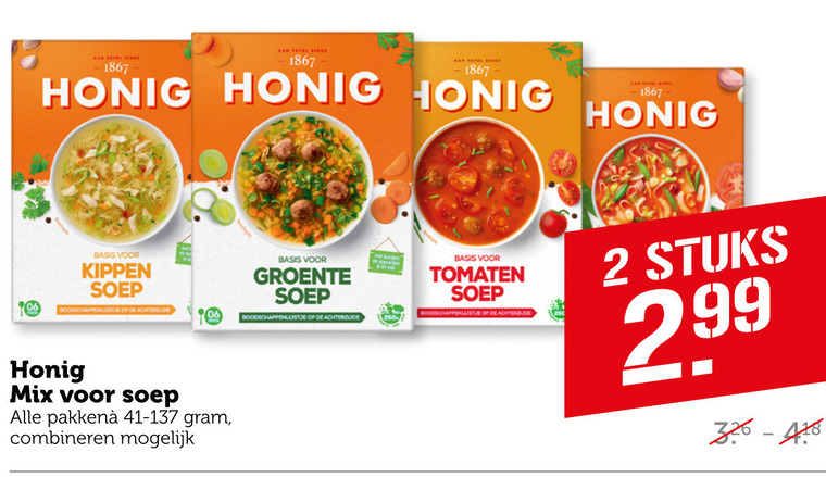 Honig   soep folder aanbieding bij  Coop - details