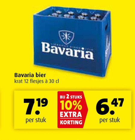 Bavaria   krat bier folder aanbieding bij  Boni - details