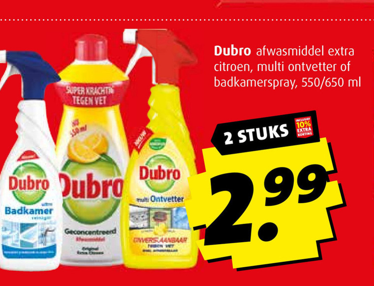 Dubro   badkamerreiniger, ontvetter folder aanbieding bij  Boni - details