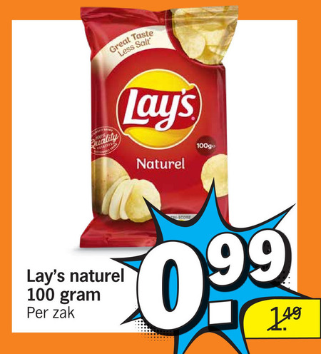 Lays   chips folder aanbieding bij  Albert Heijn - details