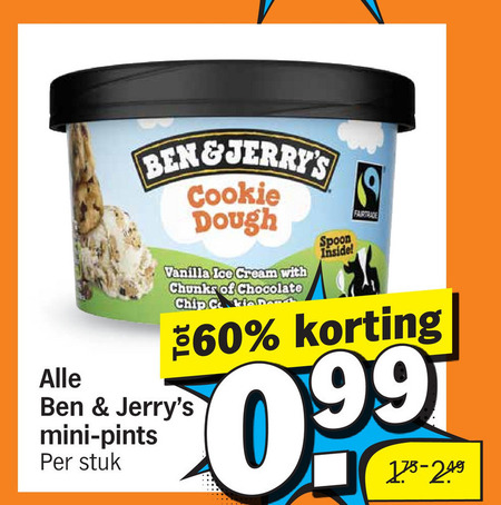 Ben and Jerrys   ijsspecialiteit folder aanbieding bij  Albert Heijn - details