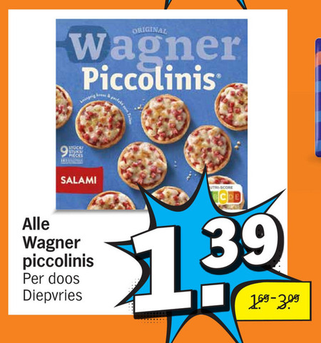 Wagner   diepvriespizza folder aanbieding bij  Albert Heijn - details