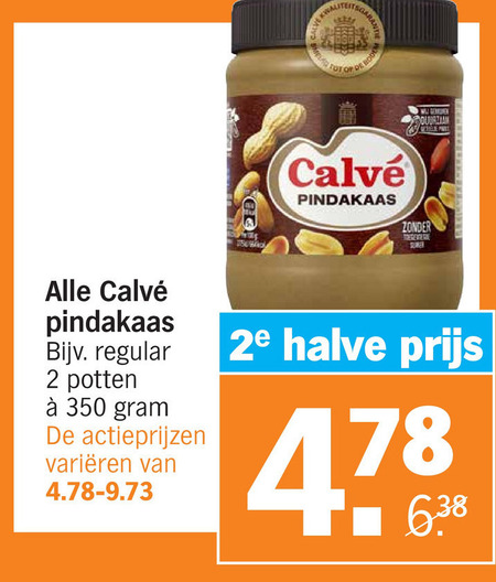 Calve   pindakaas folder aanbieding bij  Albert Heijn - details