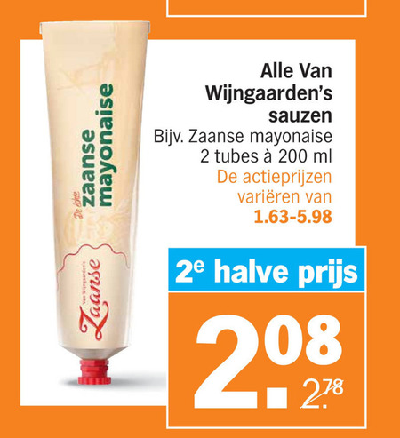 Wijngaarden   mayonaise folder aanbieding bij  Albert Heijn - details