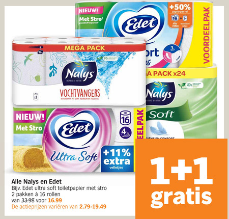 Edet   toiletpapier folder aanbieding bij  Albert Heijn - details