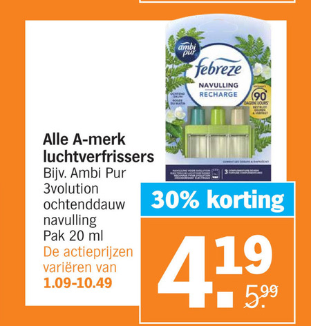 Ambi Pur   luchtverfrisser folder aanbieding bij  Albert Heijn - details