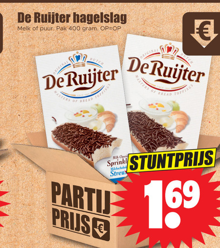 De Ruijter   hagelslag folder aanbieding bij  Dirk - details