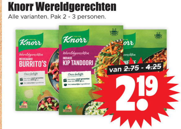 Knorr   maaltijdmix folder aanbieding bij  Dirk - details