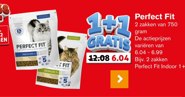 Perfect Fit   kattenvoer folder aanbieding bij  Hoogvliet - details