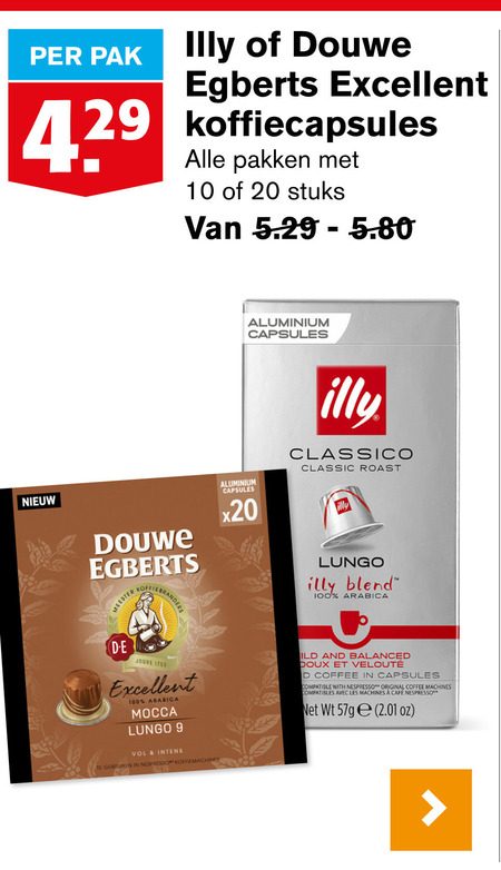 Illy   koffiecups folder aanbieding bij  Hoogvliet - details