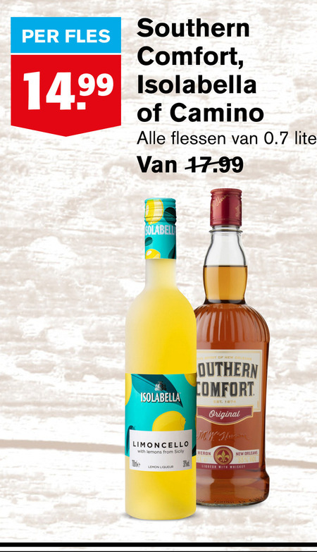 Isolabella   limoncello, bourbon folder aanbieding bij  Hoogvliet - details