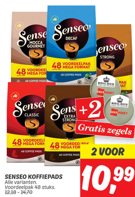 Douwe Egberts Senseo   koffiepad folder aanbieding bij  Dekamarkt - details