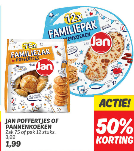 Jan   pannenkoek, poffertjes folder aanbieding bij  Dekamarkt - details