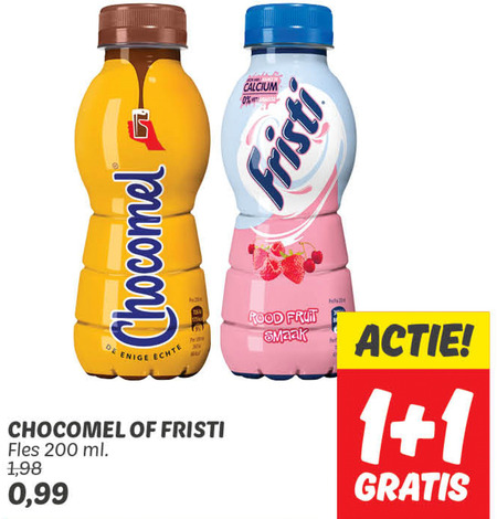 Fristi   drinkyoghurt, chocolademelk folder aanbieding bij  Dekamarkt - details