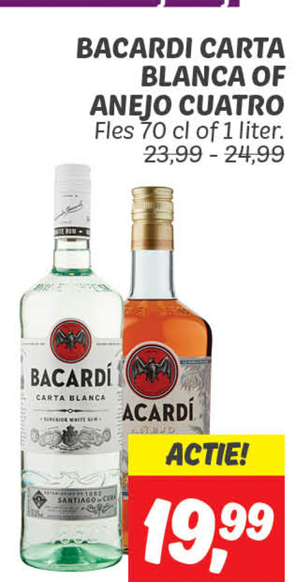 Bacardi   rum folder aanbieding bij  Dekamarkt - details