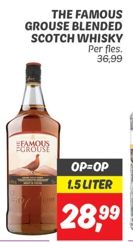 Famous Grouse   whisky folder aanbieding bij  Dekamarkt - details