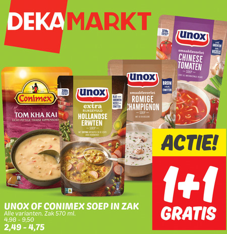 Conimex   soep folder aanbieding bij  Dekamarkt - details