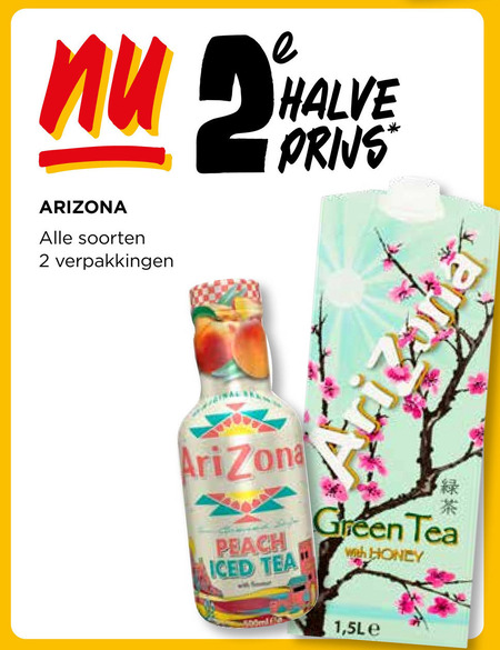 Arizona   ice tea folder aanbieding bij  Jumbo - details