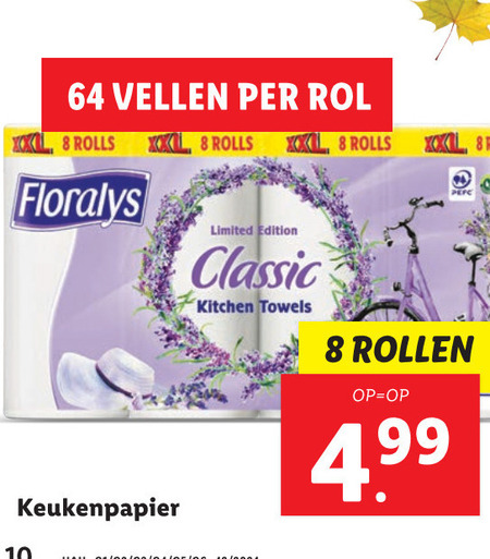 Floralys   keukenpapier folder aanbieding bij  Lidl - details