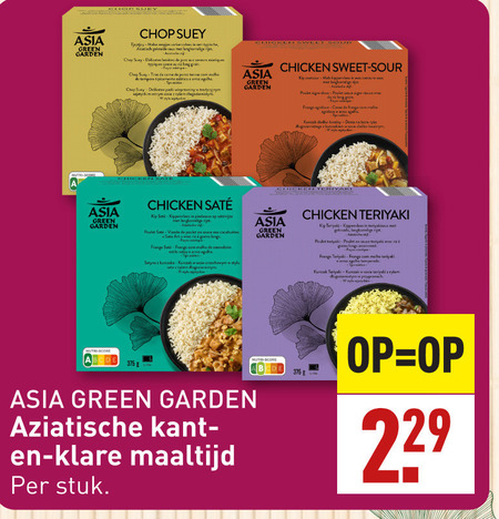 Asia Green Garden   oosterse maaltijd folder aanbieding bij  Aldi - details