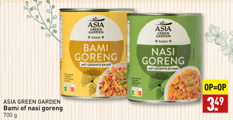 Asia Green Garden   oosterse maaltijd folder aanbieding bij  Aldi - details