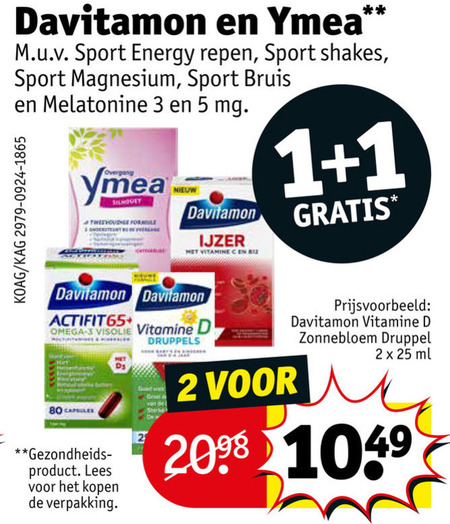 Ymea   voedingssupplement, multivitaminen folder aanbieding bij  Kruidvat - details