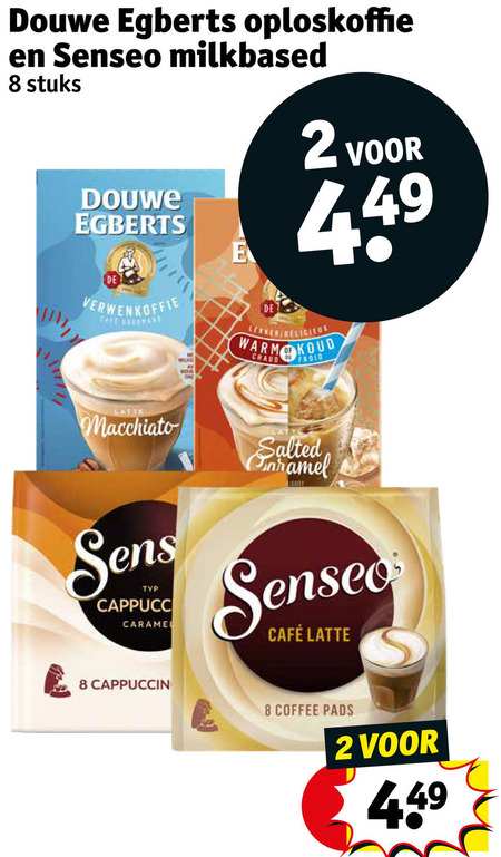 Douwe Egberts   oploskoffie, koffiepad folder aanbieding bij  Kruidvat - details