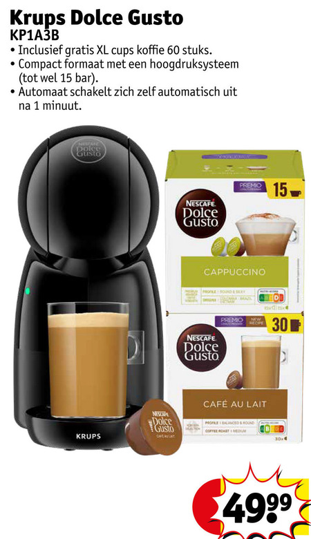 Krups   dolce gusto apparaat folder aanbieding bij  Kruidvat - details